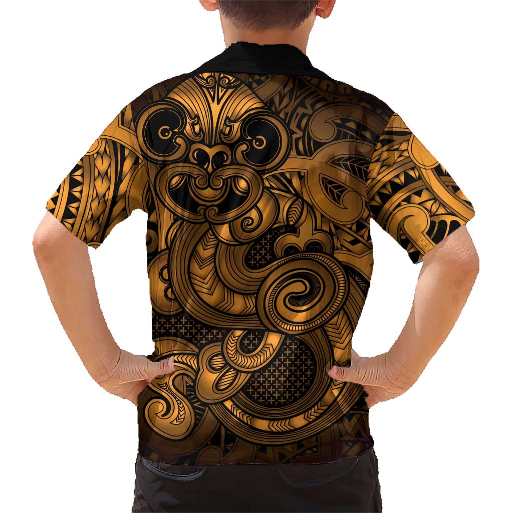 Aotearoa Maori Hei Tiki Family Matching Long Sleeve Bodycon Dress and Hawaiian Shirt Koura Kowhaiwhai Puhoro Motif LT9 - Polynesian Pride