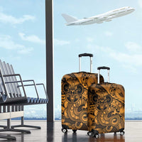 Aotearoa Maori Hei Tiki Luggage Cover Koura Kowhaiwhai Puhoro Motif