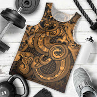 Aotearoa Maori Hei Tiki Men Tank Top Koura Kowhaiwhai Puhoro Motif LT9 - Polynesian Pride