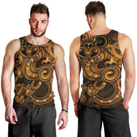 Aotearoa Maori Hei Tiki Men Tank Top Koura Kowhaiwhai Puhoro Motif LT9 - Polynesian Pride