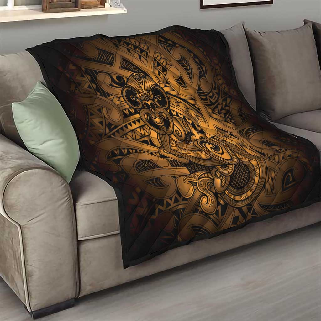 Aotearoa Maori Hei Tiki Quilt Koura Kowhaiwhai Puhoro Motif