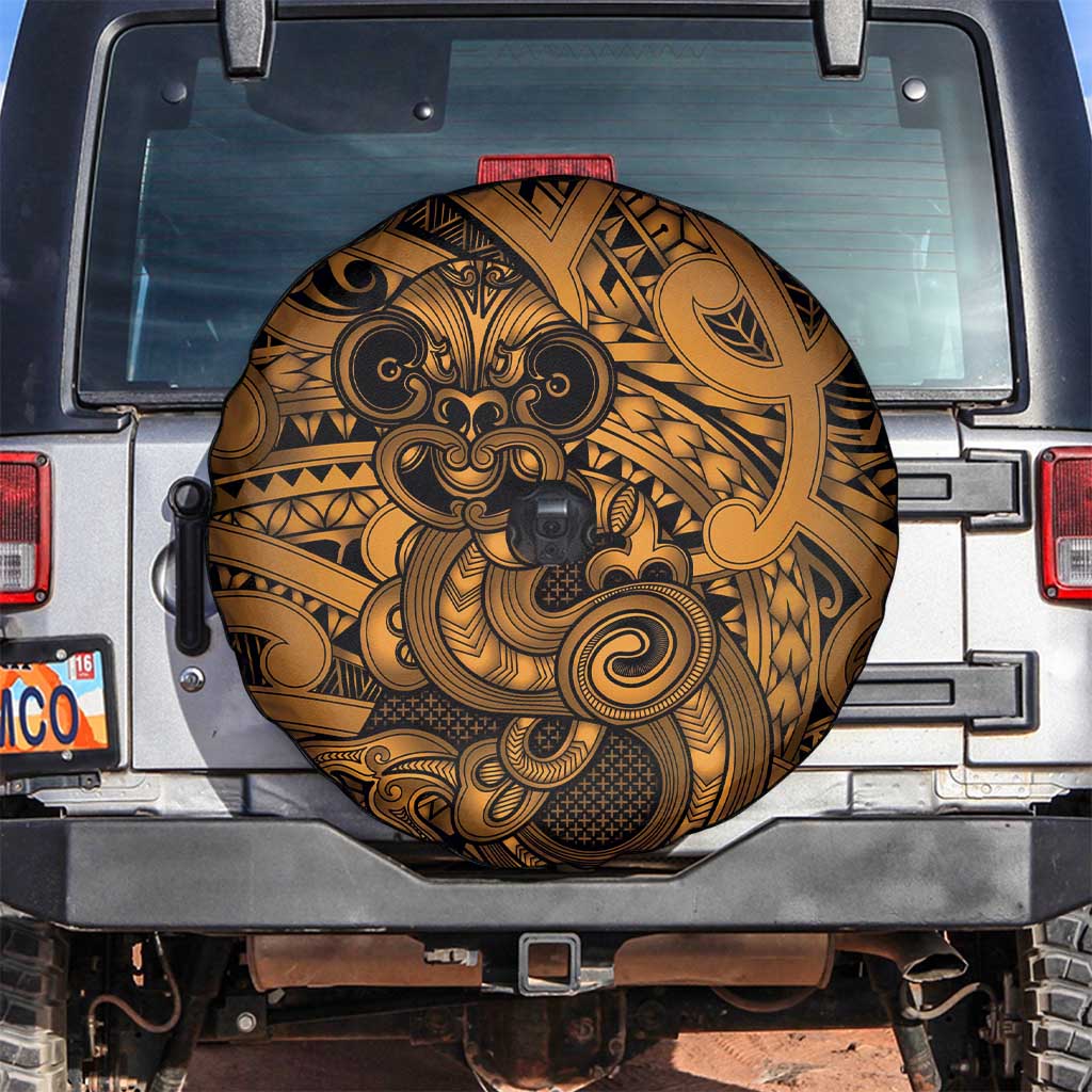 Aotearoa Maori Hei Tiki Spare Tire Cover Koura Kowhaiwhai Puhoro Motif