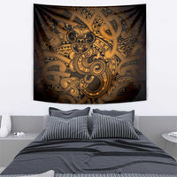Aotearoa Maori Hei Tiki Tapestry Koura Kowhaiwhai Puhoro Motif