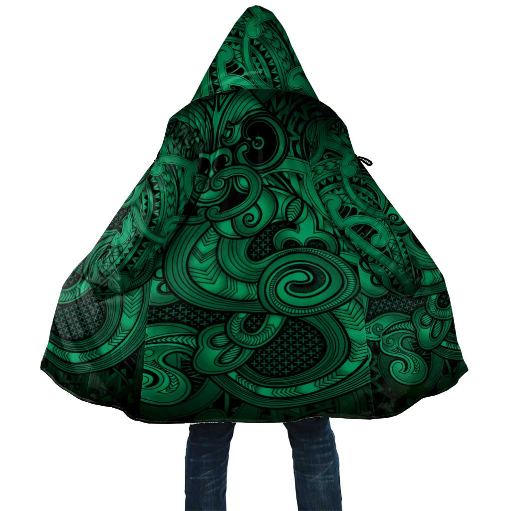 Aotearoa Maori Hei Tiki Cloak Kakariki Kowhaiwhai Puhoro Motif