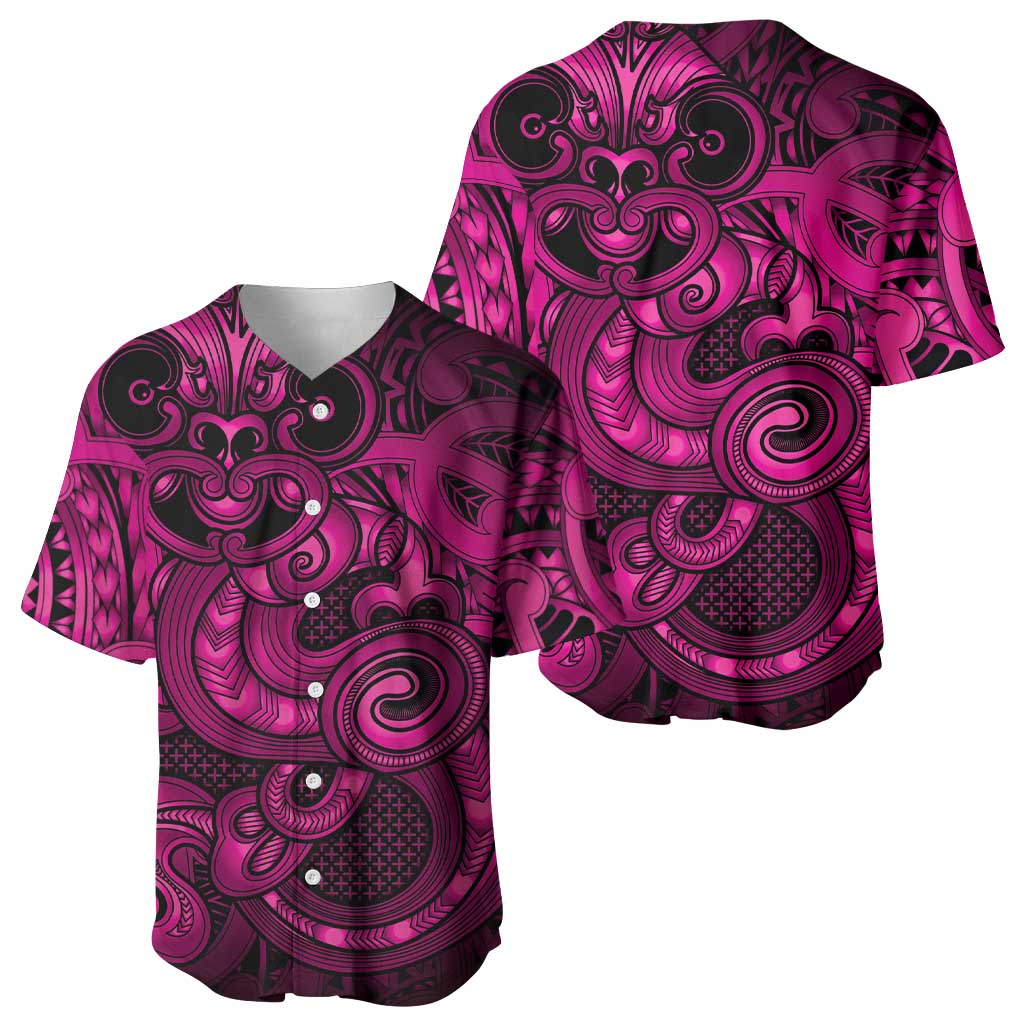 Aotearoa Maori Hei Tiki Baseball Jersey Mawhero Kowhaiwhai Puhoro Motif