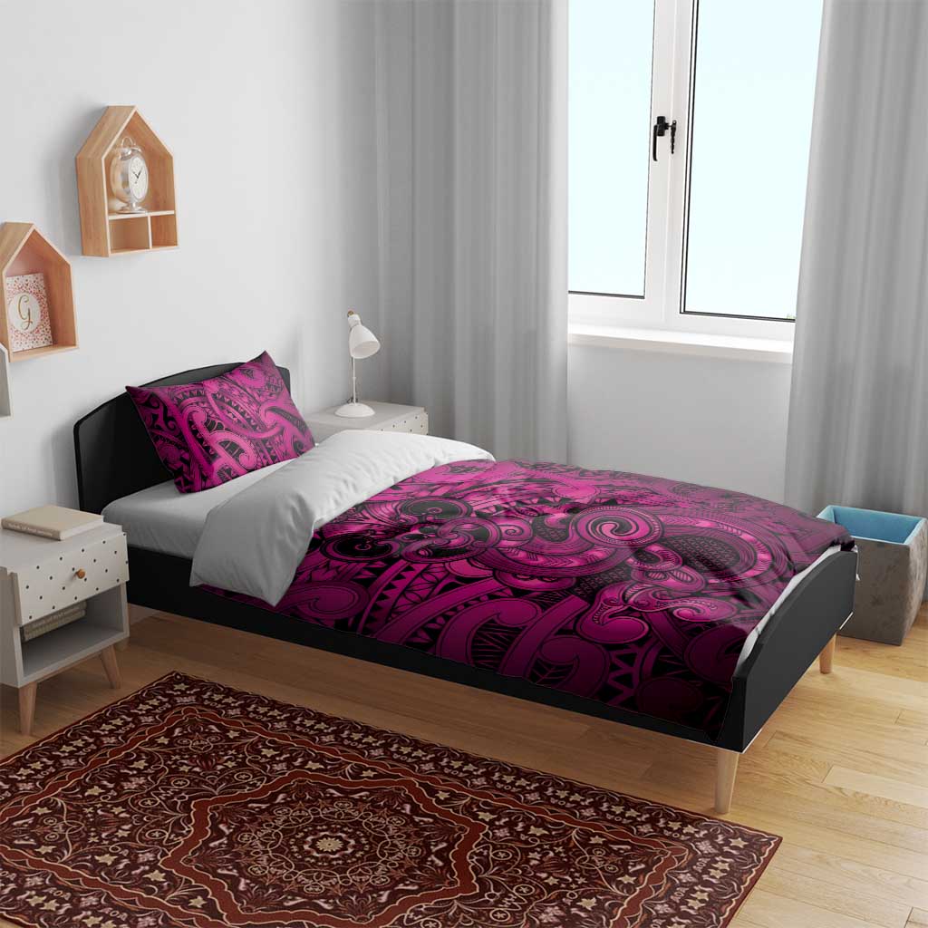 Aotearoa Maori Hei Tiki Bedding Set Mawhero Kowhaiwhai Puhoro Motif