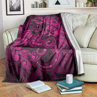 Aotearoa Maori Hei Tiki Blanket Mawhero Kowhaiwhai Puhoro Motif