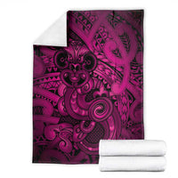 Aotearoa Maori Hei Tiki Blanket Mawhero Kowhaiwhai Puhoro Motif
