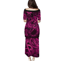 Aotearoa Maori Hei Tiki Family Matching Puletasi and Hawaiian Shirt Mawhero Kowhaiwhai Puhoro Motif LT9 - Polynesian Pride