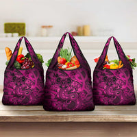 Aotearoa Maori Hei Tiki Grocery Bag Mawhero Kowhaiwhai Puhoro Motif