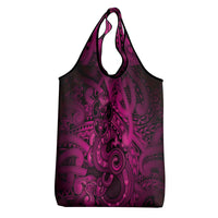Aotearoa Maori Hei Tiki Grocery Bag Mawhero Kowhaiwhai Puhoro Motif