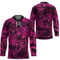 Aotearoa Maori Hei Tiki Hockey Jersey Mawhero Kowhaiwhai Puhoro Motif