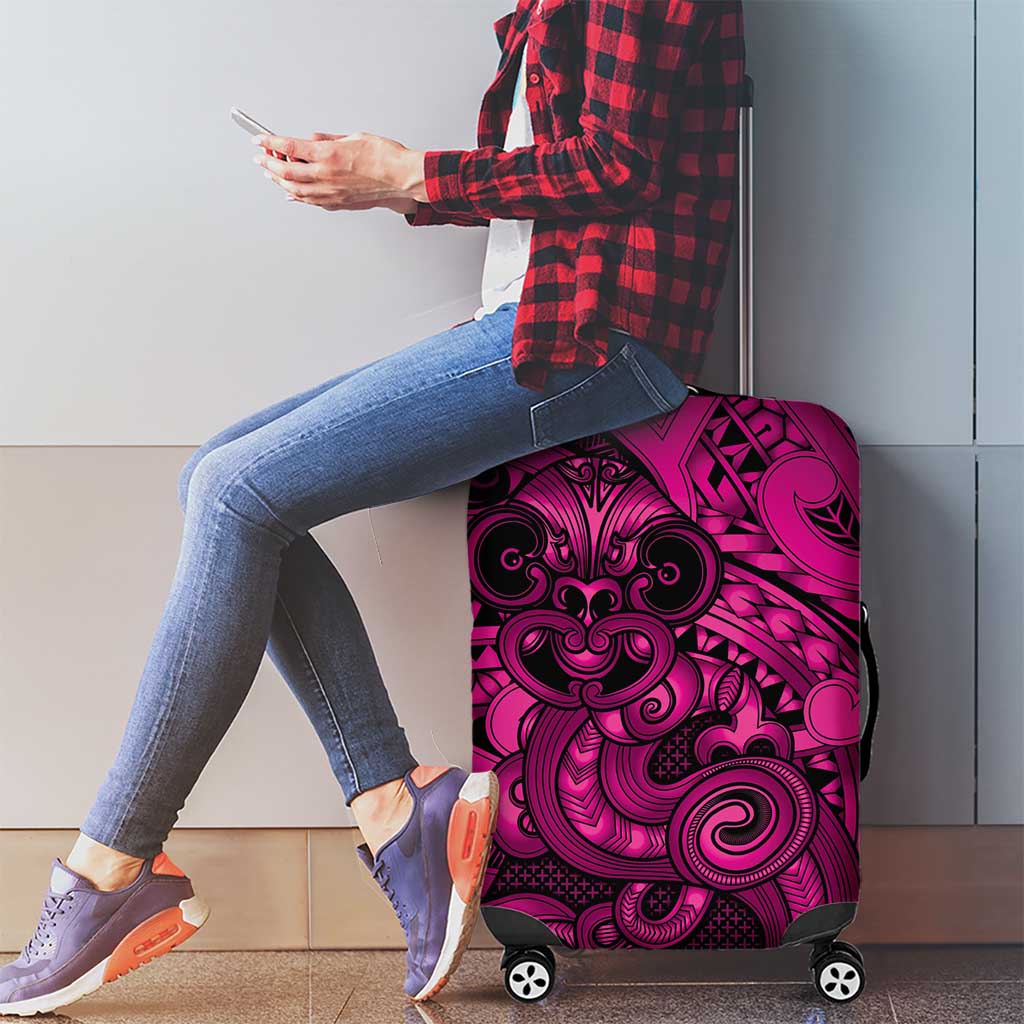 Aotearoa Maori Hei Tiki Luggage Cover Mawhero Kowhaiwhai Puhoro Motif
