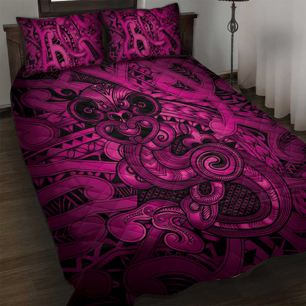 Aotearoa Maori Hei Tiki Quilt Bed Set Mawhero Kowhaiwhai Puhoro Motif