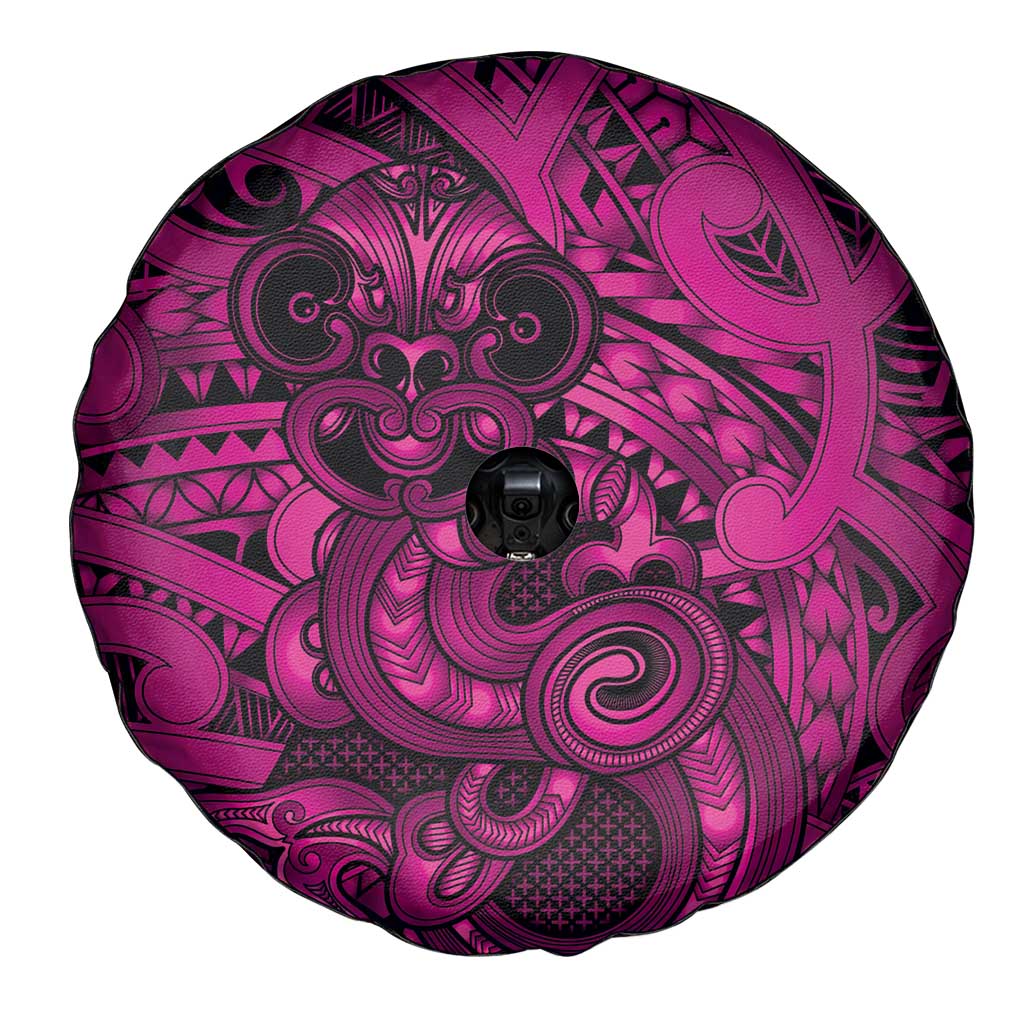 Aotearoa Maori Hei Tiki Spare Tire Cover Mawhero Kowhaiwhai Puhoro Motif LT9 - Polynesian Pride