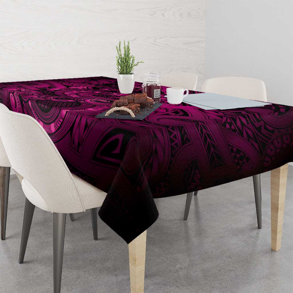 Aotearoa Maori Hei Tiki Tablecloth Mawhero Kowhaiwhai Puhoro Motif