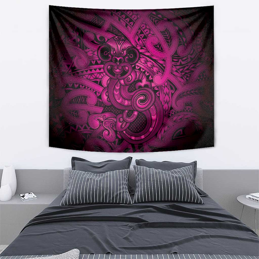 Aotearoa Maori Hei Tiki Tapestry Mawhero Kowhaiwhai Puhoro Motif