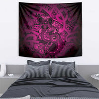 Aotearoa Maori Hei Tiki Tapestry Mawhero Kowhaiwhai Puhoro Motif