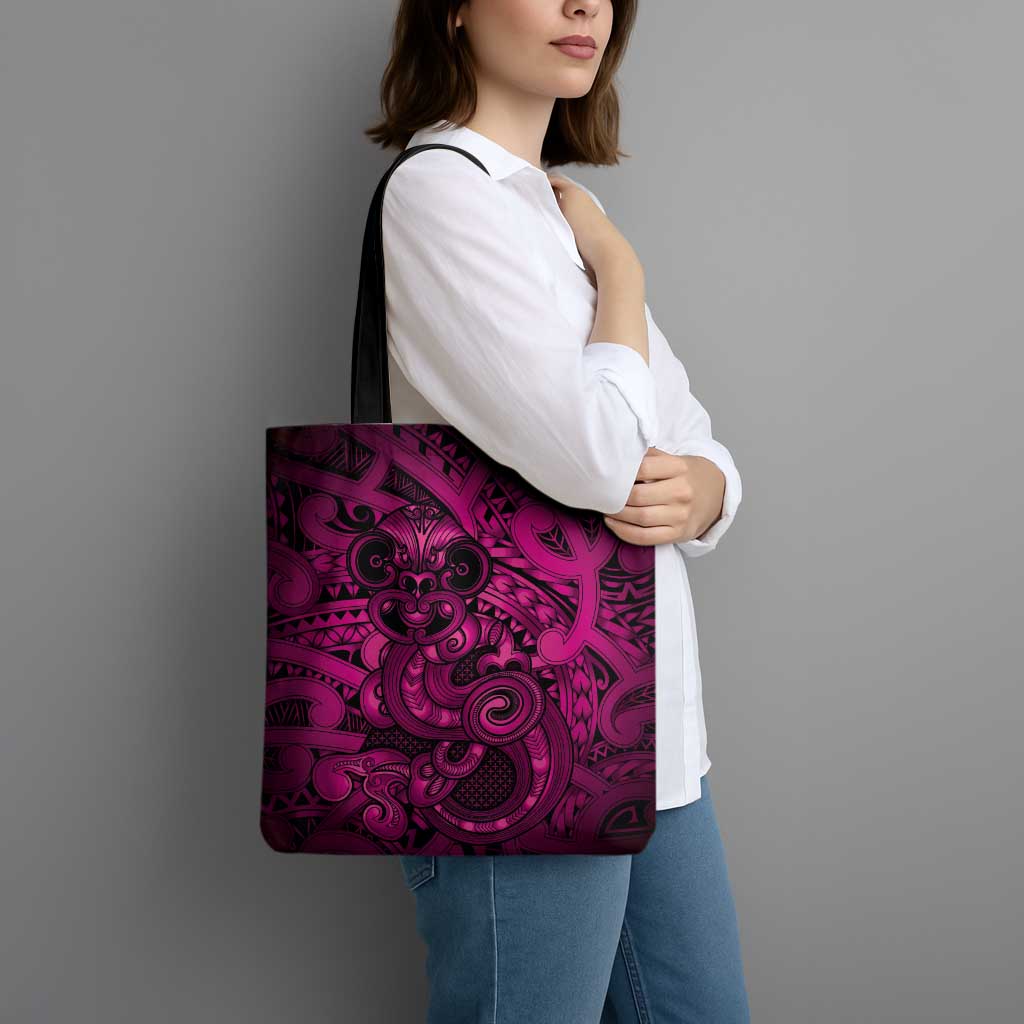 Aotearoa Maori Hei Tiki Tote Bag Mawhero Kowhaiwhai Puhoro Motif LT9 - Polynesian Pride