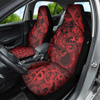 Aotearoa Maori Hei Tiki Car Seat Cover Whero Kowhaiwhai Puhoro Motif