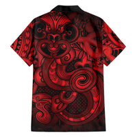 Aotearoa Maori Hei Tiki Family Matching Mermaid Dress and Hawaiian Shirt Whero Kowhaiwhai Puhoro Motif LT9 - Polynesian Pride