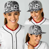 Aotearoa Maori Kowhaiwhai Baseball Net Cap Kiwikiwi Puhoro and Patiki