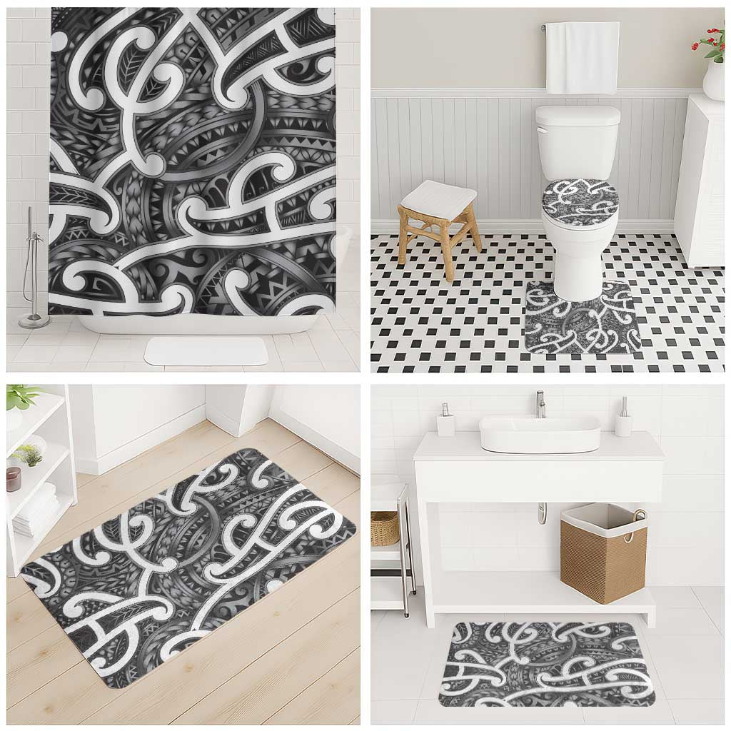 Aotearoa Maori Kowhaiwhai Bathroom Set Kiwikiwi Puhoro and Patiki