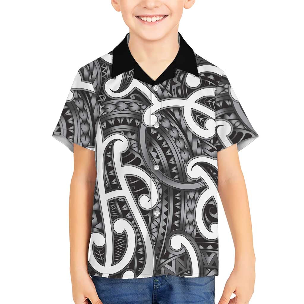 Aotearoa Maori Kowhaiwhai Hawaiian Shirt Kiwikiwi Puhoro and Patiki