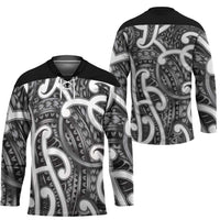 Aotearoa Maori Kowhaiwhai Hockey Jersey Kiwikiwi Puhoro and Patiki