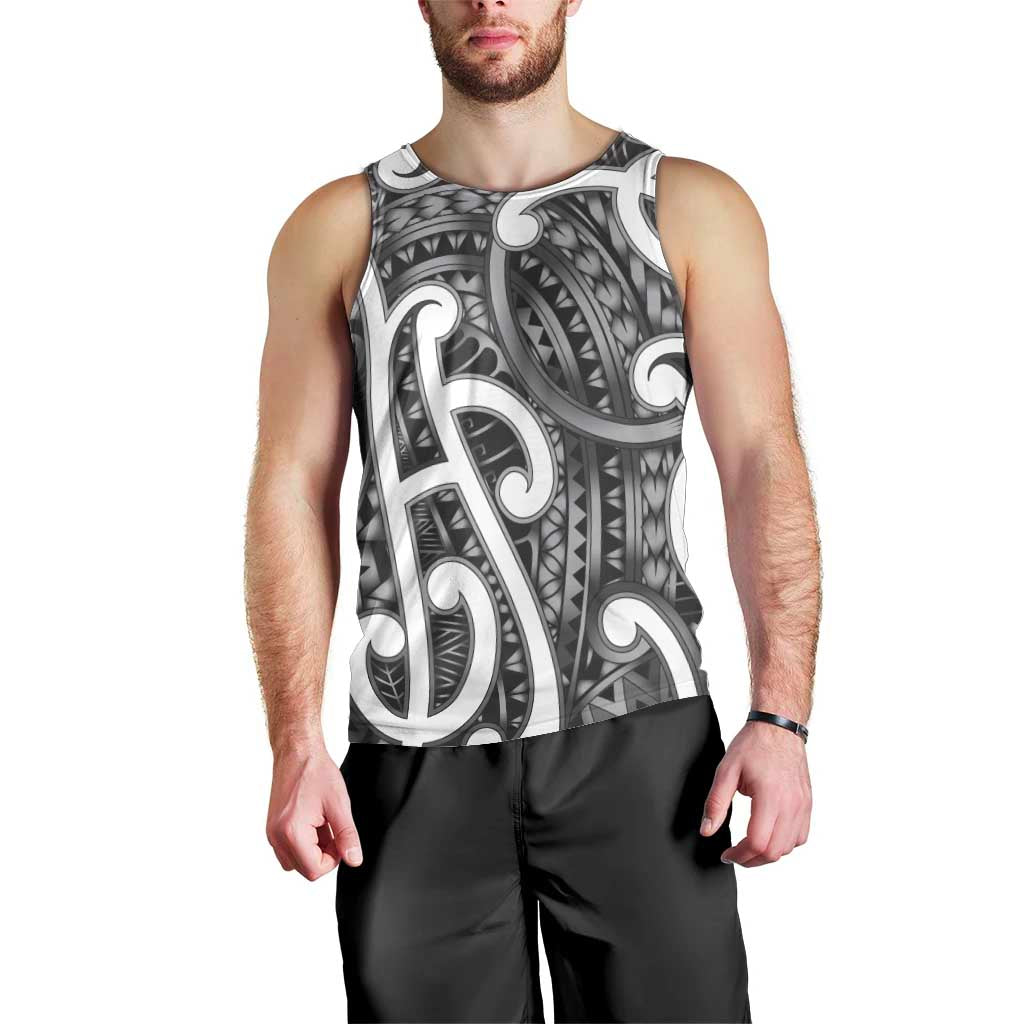 Aotearoa Maori Kowhaiwhai Men Tank Top Kiwikiwi Puhoro and Patiki