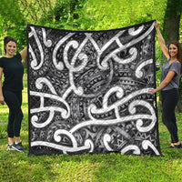 Aotearoa Maori Kowhaiwhai Quilt Kiwikiwi Puhoro and Patiki