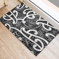 Aotearoa Maori Kowhaiwhai Rubber Doormat Kiwikiwi Puhoro and Patiki