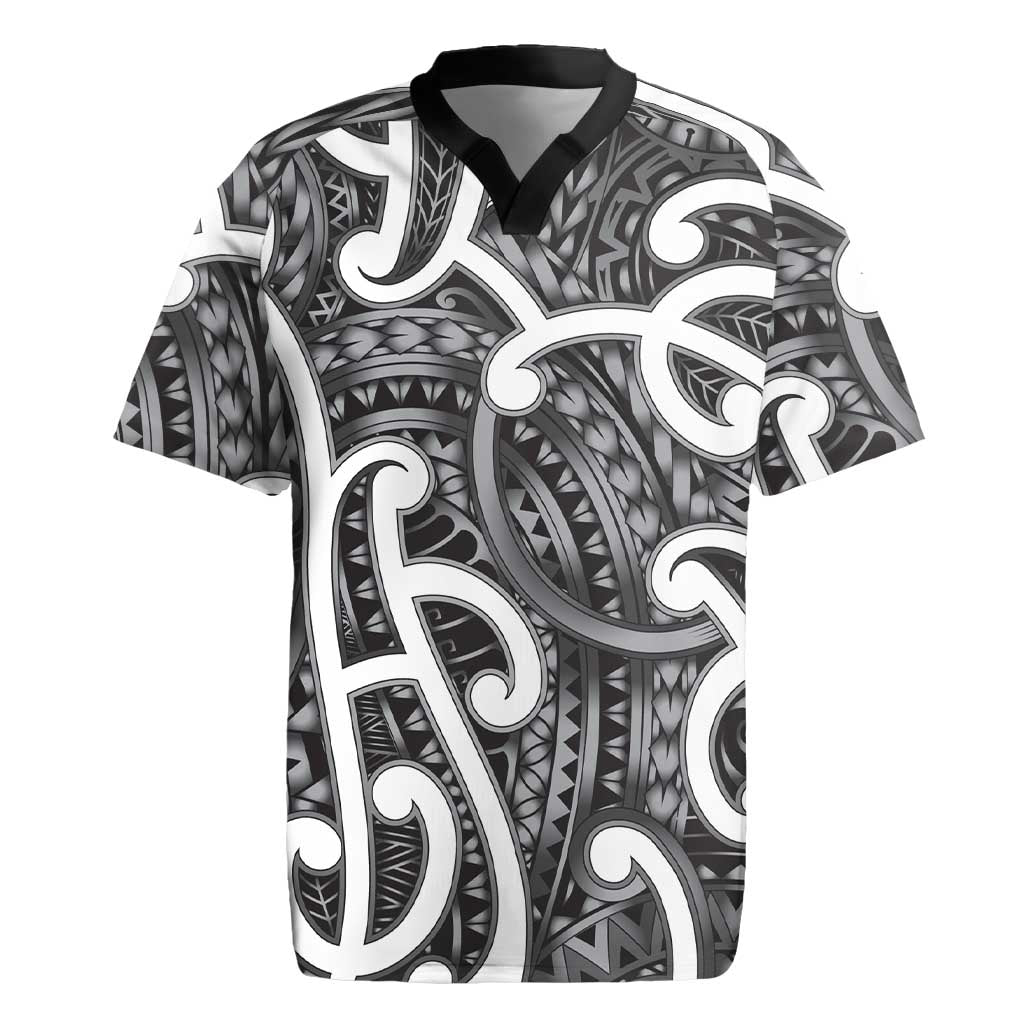 Aotearoa Maori Kowhaiwhai Rugby Jersey Kiwikiwi Puhoro and Patiki