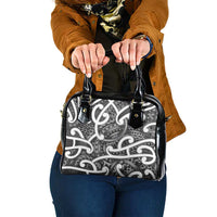 Aotearoa Maori Kowhaiwhai Shoulder Handbag Kiwikiwi Puhoro and Patiki