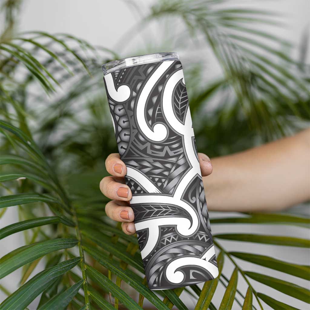 Aotearoa Maori Kowhaiwhai Skinny Tumbler Kiwikiwi Puhoro and Patiki LT9 - Polynesian Pride