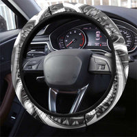 Aotearoa Maori Kowhaiwhai Steering Wheel Cover Kiwikiwi Puhoro and Patiki