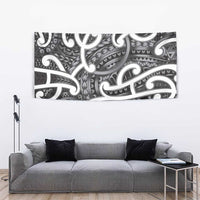 Aotearoa Maori Kowhaiwhai Tapestry Kiwikiwi Puhoro and Patiki