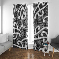 Aotearoa Maori Kowhaiwhai Window Curtain Kiwikiwi Puhoro and Patiki