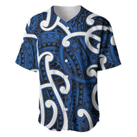 Aotearoa Maori Kowhaiwhai Baseball Jersey Kikorangi Puhoro and Patiki