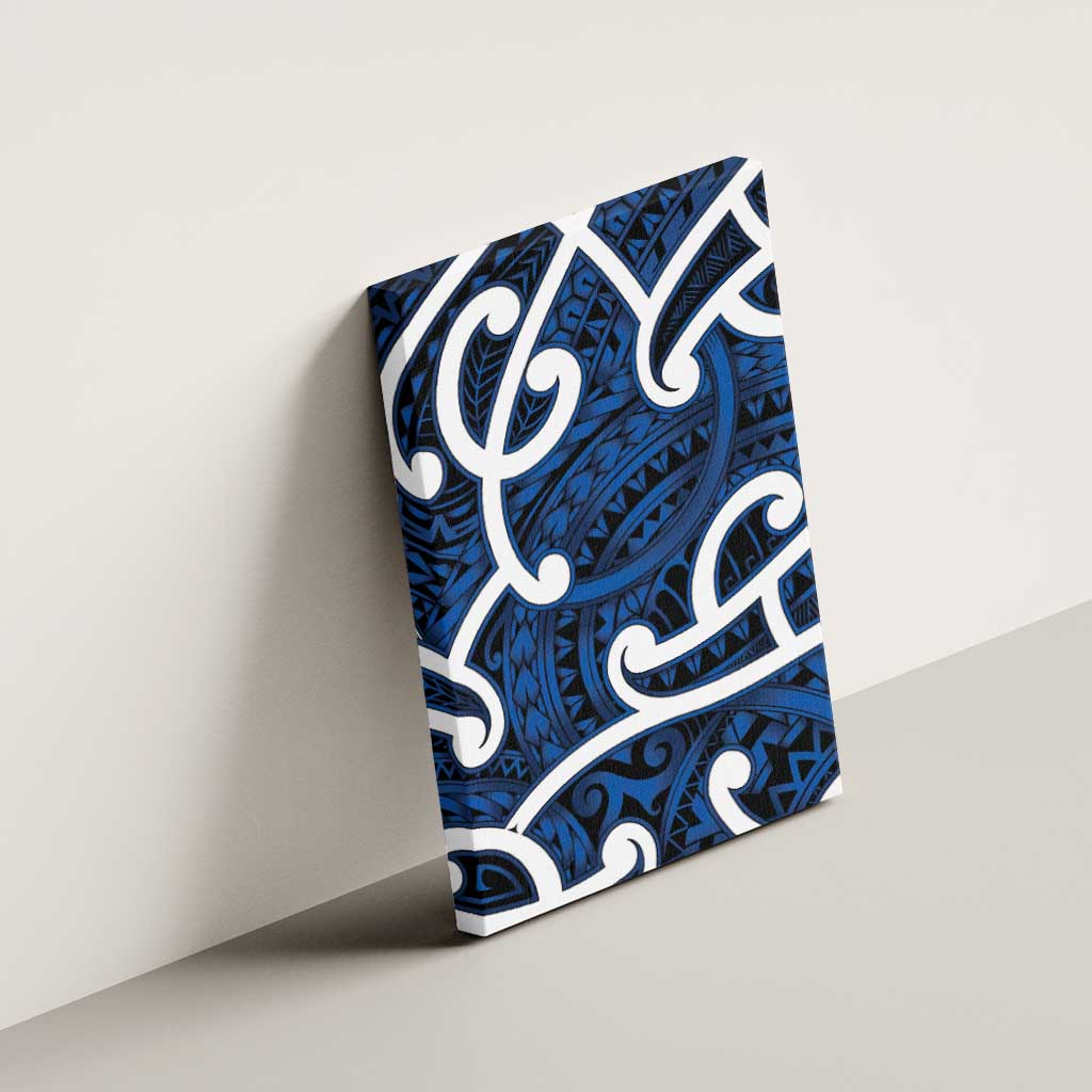 Aotearoa Maori Kowhaiwhai Canvas Wall Art Kikorangi Puhoro and Patiki