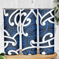 Aotearoa Maori Kowhaiwhai Skinny Tumbler Kikorangi Puhoro and Patiki LT9 - Polynesian Pride