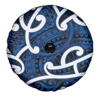 Aotearoa Maori Kowhaiwhai Spare Tire Cover Kikorangi Puhoro and Patiki