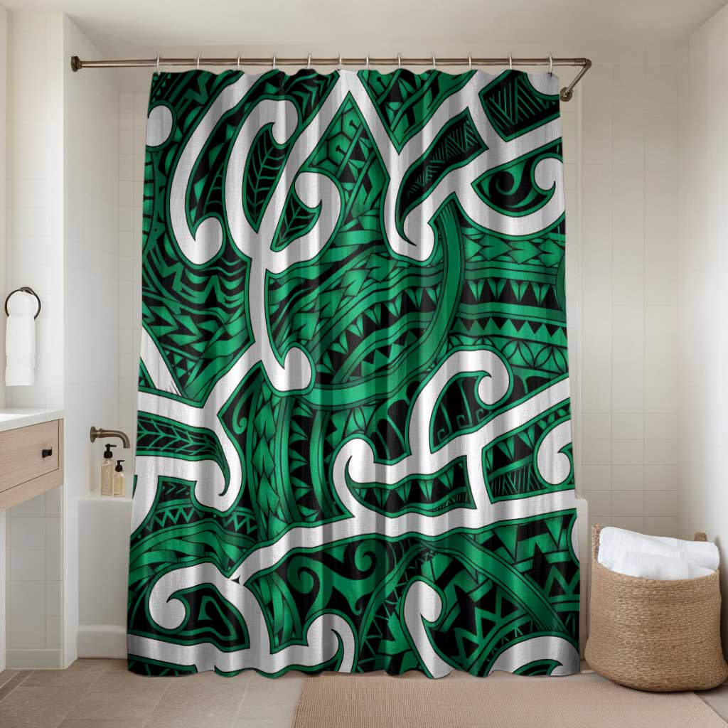 Aotearoa Maori Kowhaiwhai Bathroom Set Kakariki Puhoro and Patiki