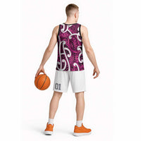 Aotearoa Maori Kowhaiwhai Basketball Jersey Mawhero Puhoro and Patiki LT9 - Polynesian Pride