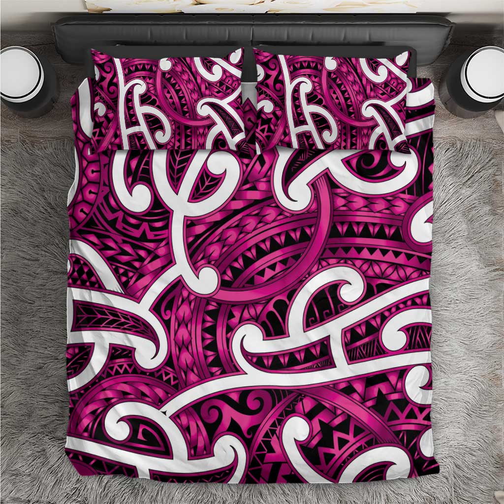 Aotearoa Maori Kowhaiwhai Bedding Set Mawhero Puhoro and Patiki