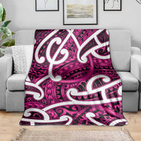 Aotearoa Maori Kowhaiwhai Blanket Mawhero Puhoro and Patiki