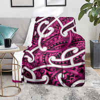 Aotearoa Maori Kowhaiwhai Blanket Mawhero Puhoro and Patiki