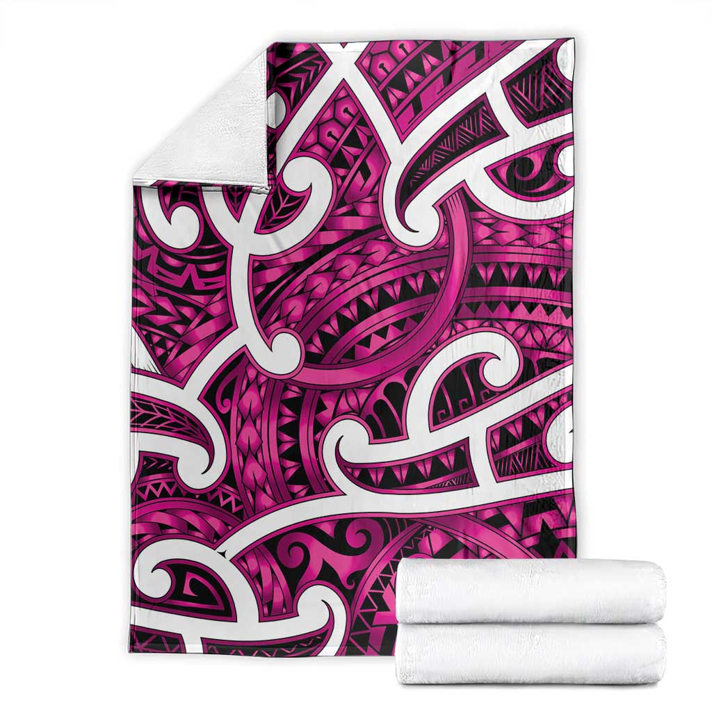 Aotearoa Maori Kowhaiwhai Blanket Mawhero Puhoro and Patiki