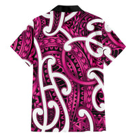 Aotearoa Maori Kowhaiwhai Family Matching Off Shoulder Maxi Dress and Hawaiian Shirt Mawhero Puhoro and Patiki LT9 - Polynesian Pride