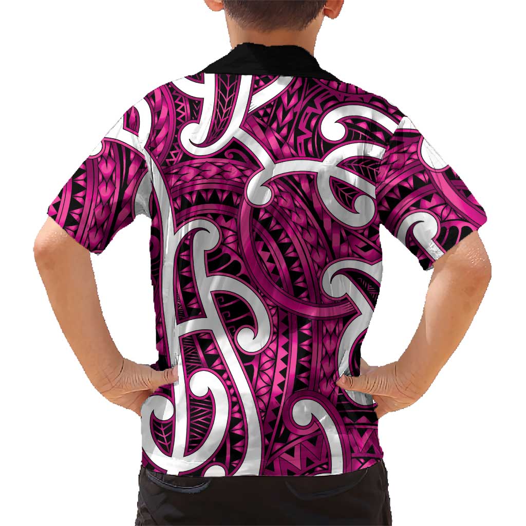 Aotearoa Maori Kowhaiwhai Family Matching Puletasi and Hawaiian Shirt Mawhero Puhoro and Patiki LT9 - Polynesian Pride